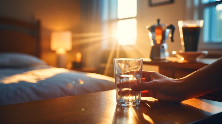 Illustration de [l’hydratation matinale : un grand verre d’eau au réveil, plus efficace qu’un café fort pour stimuler le métabolisme]