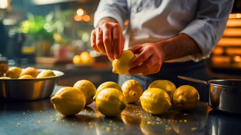 Illustration de l'utilisation du citron comme ingrédient secret en cuisine (généré par IA). Credit: Ideogram.