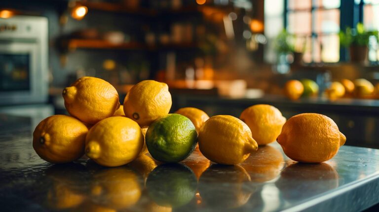 Illustration de l'utilisation du citron dans la cuisine des chefs pour ses propriétés antibactériennes (généré par IA). Credit: Ideogram.