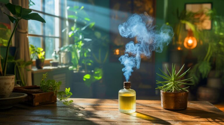 Illustration de l'influence des parfums naturels sur l'humeur (généré par IA). Credit: Ideogram.