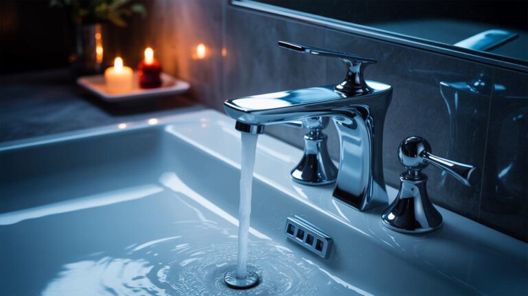 Illustration de la réduction de la consommation d'eau grâce à l'installation d'un régulateur de débit.