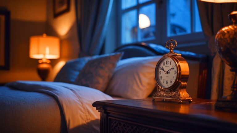 Illustration de l'horloge biologique et de l'heure idéale pour se coucher (généré par IA). Credit: Ideogram.