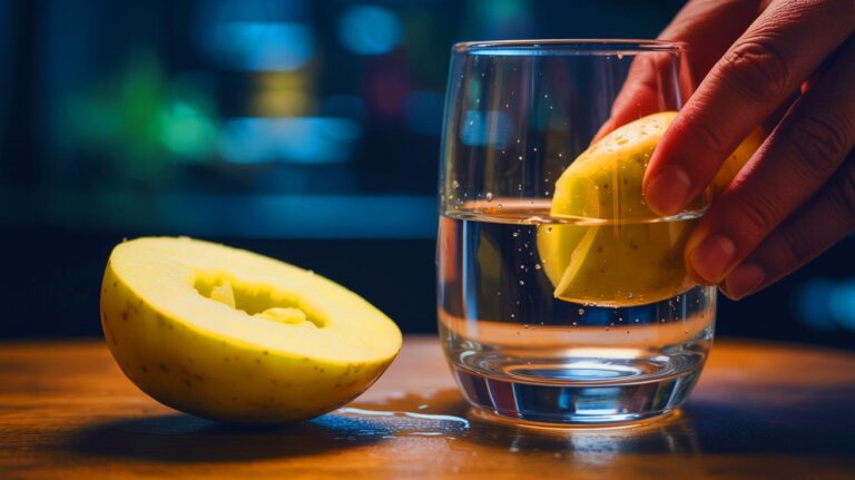 Illustration de l'utilisation d'une pomme de terre pour faire briller des verres ternis (généré par IA). Credit: Ideogram.