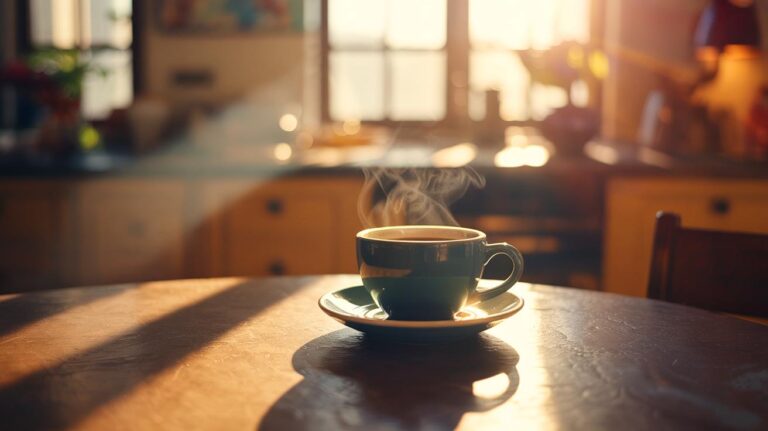 Illustration de la meilleure heure pour consommer du café sans nuire au sommeil.