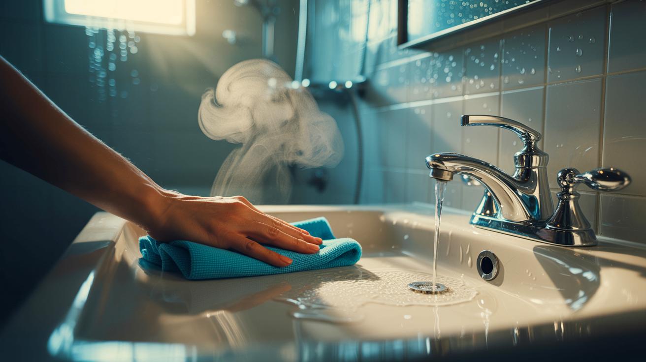 Sans savon ni produit chimique : cette astuce fait briller la salle de bain en 2 minutes