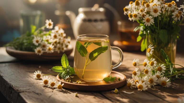 Illustration de la boisson naturelle apaisante pour les fringales et le sommeil sans sucre ni édulcorant