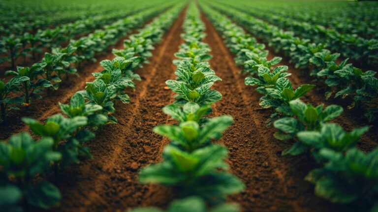 Illustration de l'utilisation de bactéries du sol pour remplacer les pesticides en agriculture (généré par IA). Credit: Ideogram.