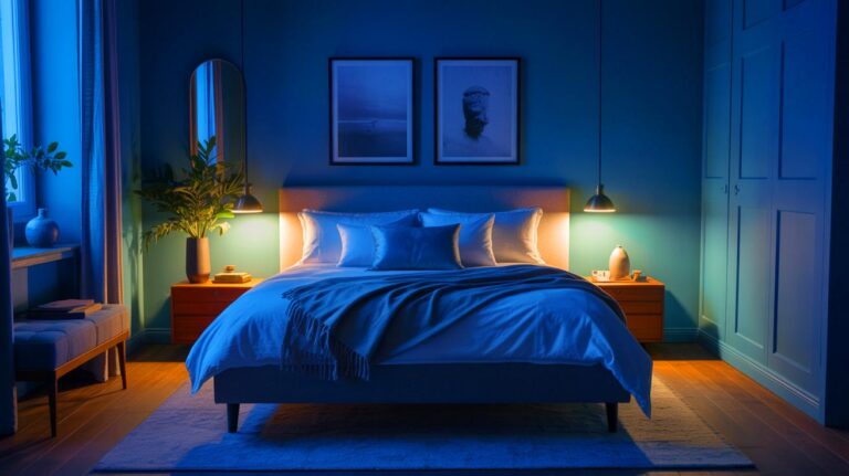 Illustration de l'influence des couleurs de la chambre sur la qualité du sommeil (généré par IA). Credit: Ideogram.