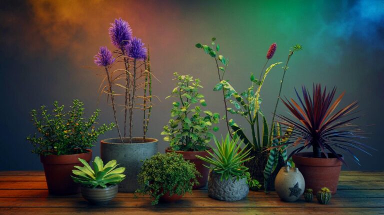 Illustration de plantes se défendant naturellement sans pesticides (généré par IA). Credit: Ideogram.