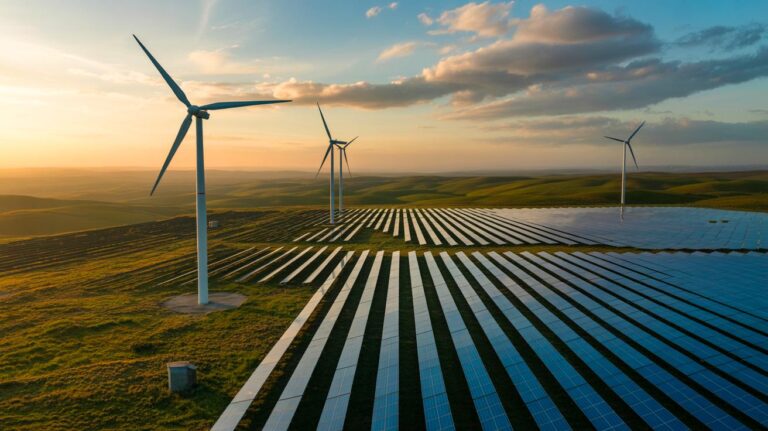 Illustration des coûts cachés des énergies vertes (généré par IA). Credit: Ideogram.
